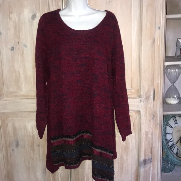 Soft Surroundings Sweaters - Soft Surroundings Asymmetrical Sweater Woman’s 1X